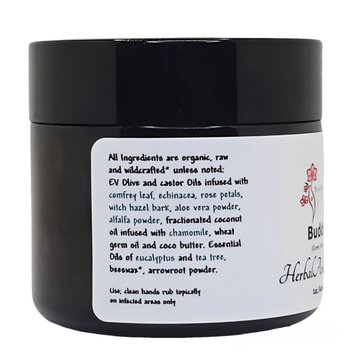 BUDDY: Organic Herbal Anal Balm, Antibacterial, Green Vine- For Him, 2oz.