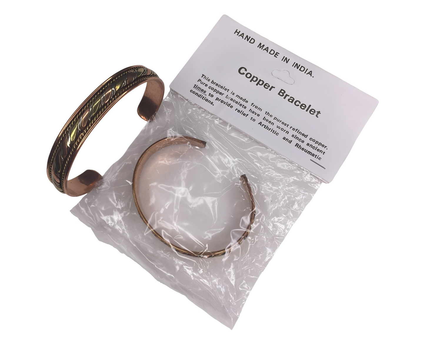 100% COPPER BRACELET #9: Handcrafted in India