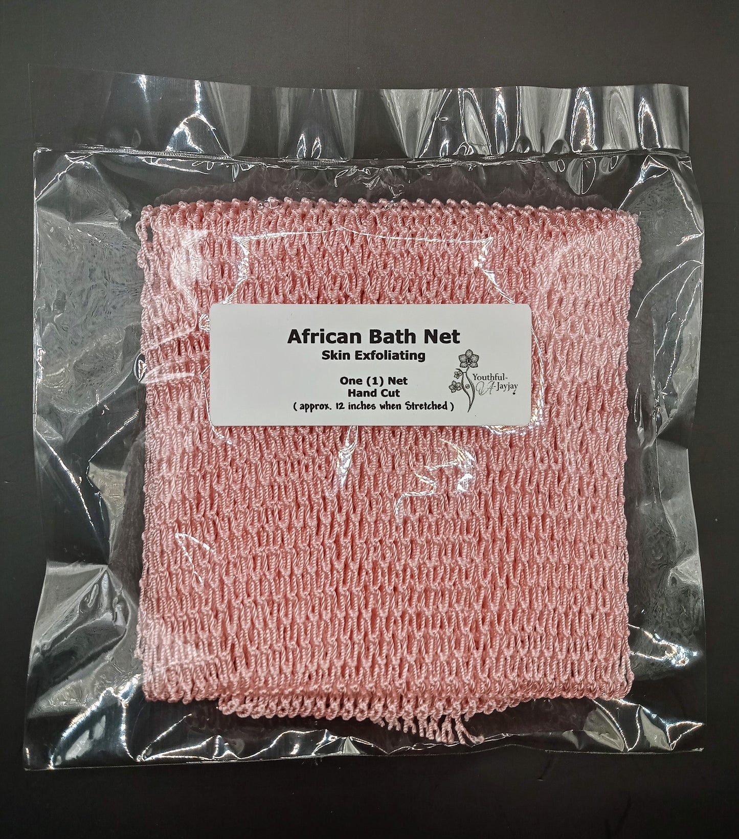 PINK: Just Believe Teddy and African Bath Net Bundle