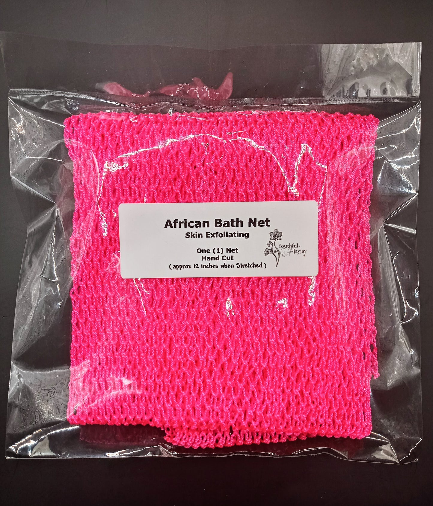 PINK: Just Believe Teddy and African Bath Net Bundle