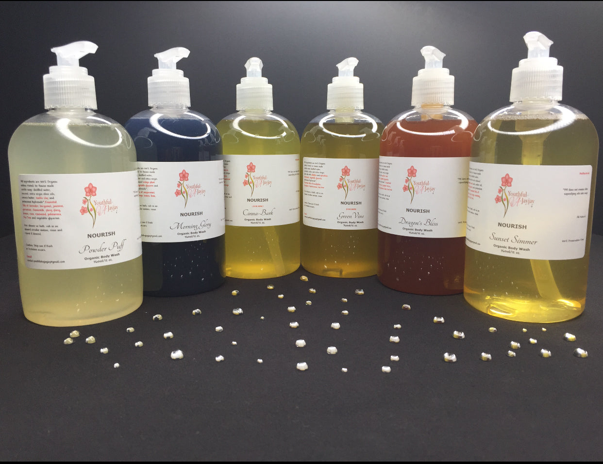 NOURISH: Green Vine Organic Body Wash, Handcrafted, Antibacterial, FOR HIM 12oz.