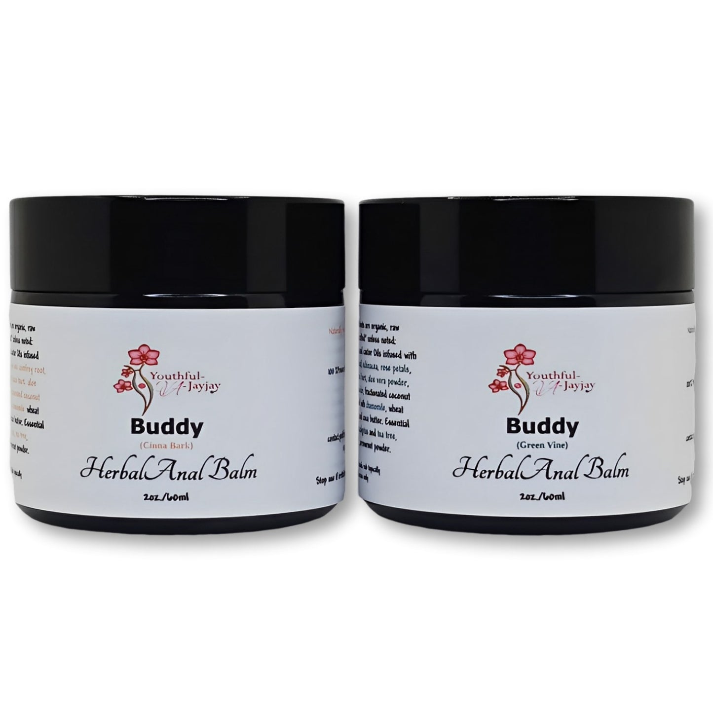 BUDDY: Organic Herbal Anal Balm, Antibacterial Cinna-Bark FOR HIM, 2oz.