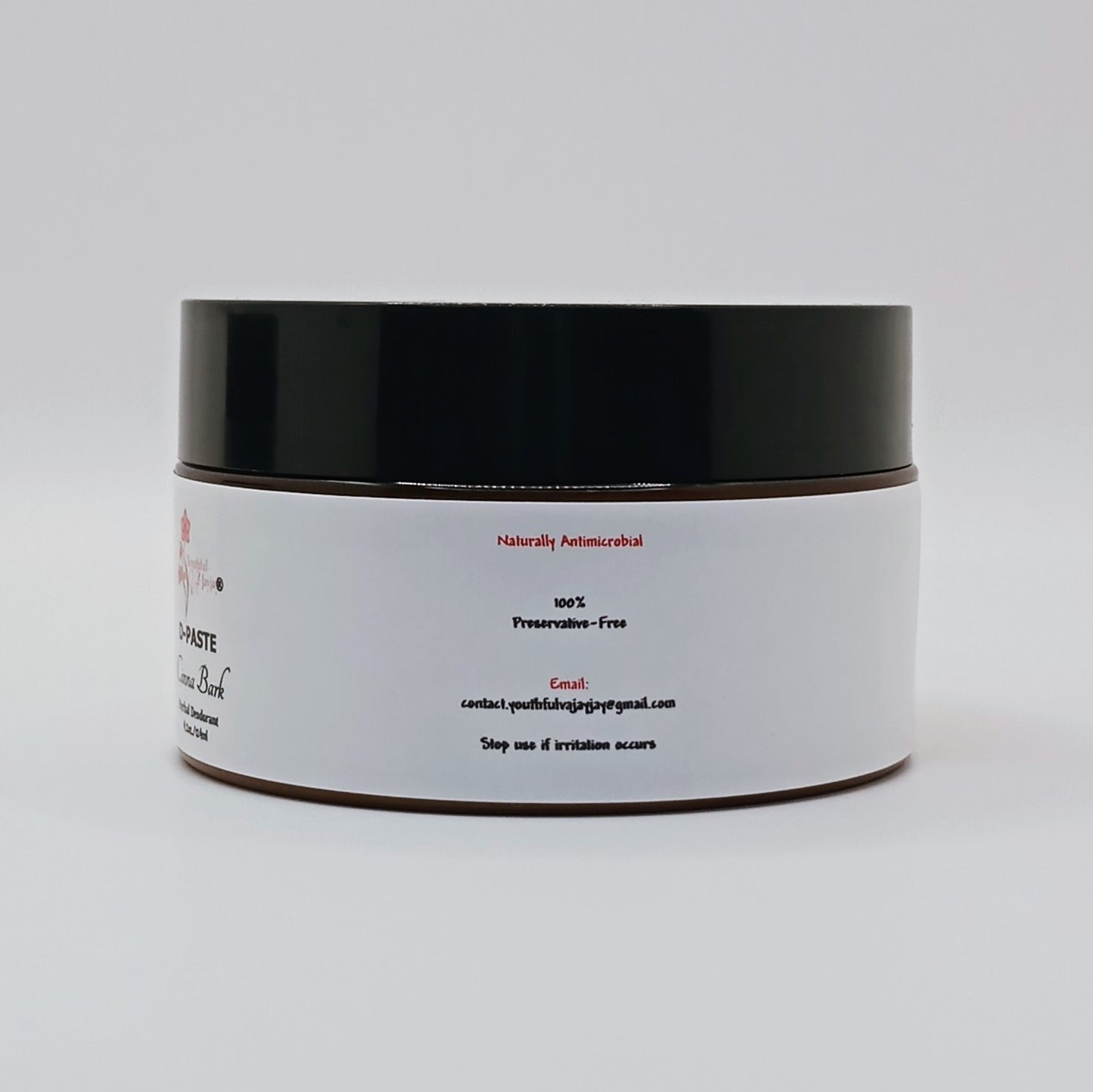 D-PASTE: Cinna Bark - Natural Organic Herbal Deodorant Paste, FOR HIM 4 oz.