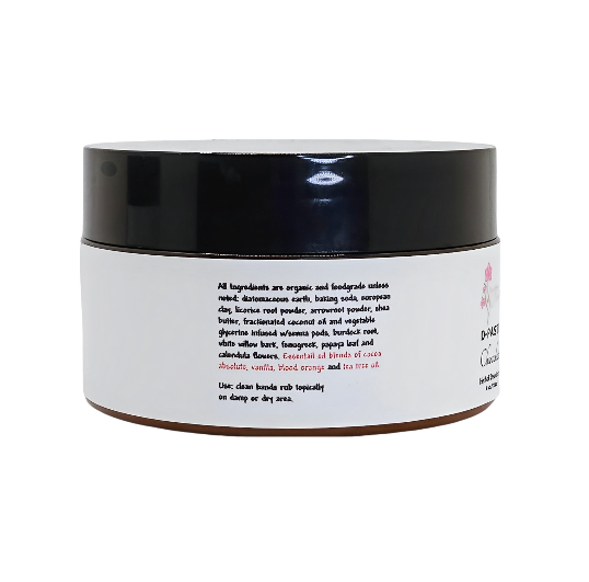 D-PASTE: Chocolate - Natural Organic Herbal Deodorant Paste, 4 oz.