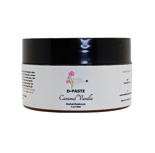 D-PASTE: Caramel Vanilla - Natural Organic Herbal Deodorant Paste, 4 oz.