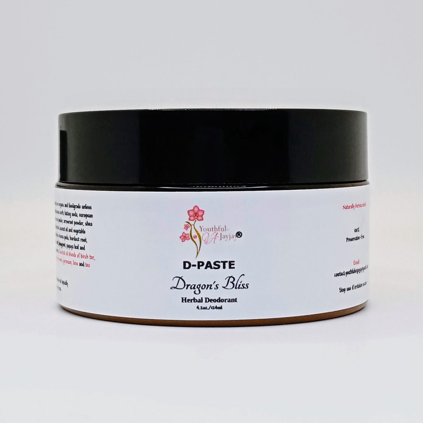 D-PASTE: Dragon's Bliss- Natural Organic Herbal Deodorant, 4 oz.