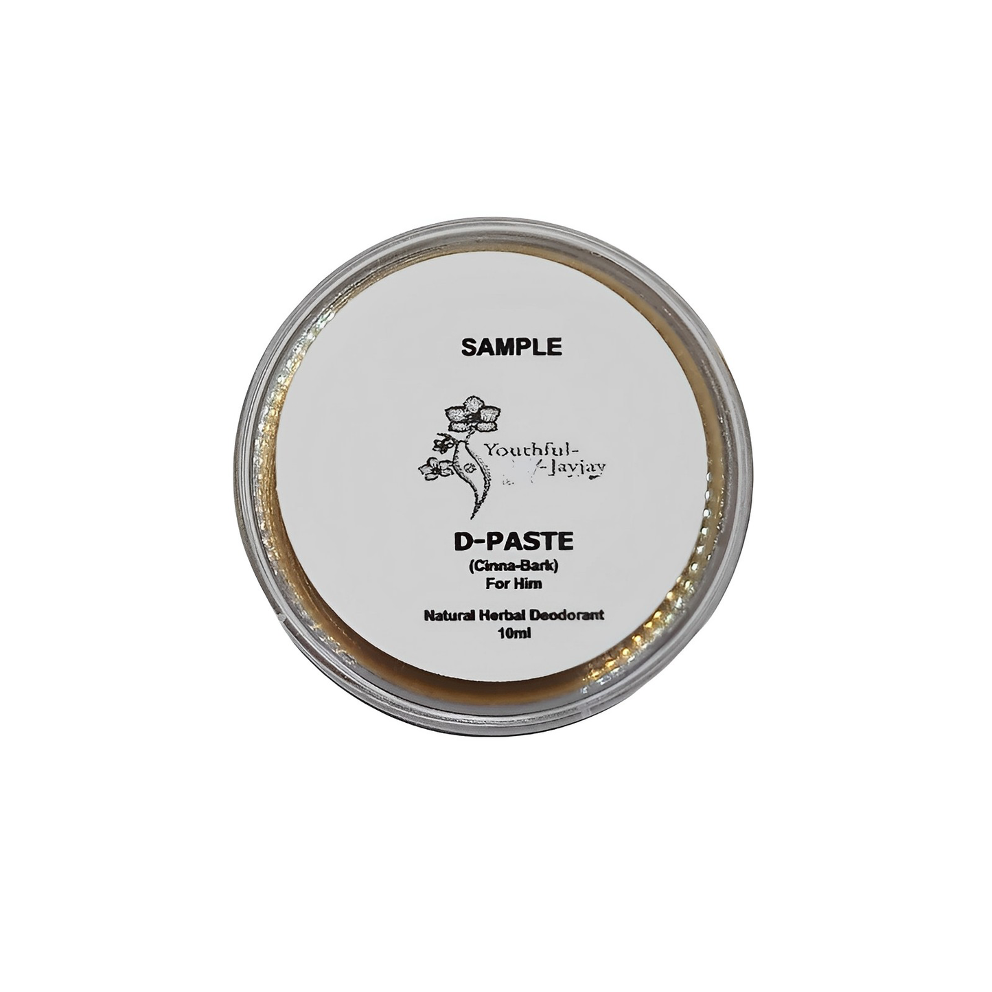 D-PASTE: Caramel Vanilla - Natural Organic Herbal Deodorant, 10ml Sample