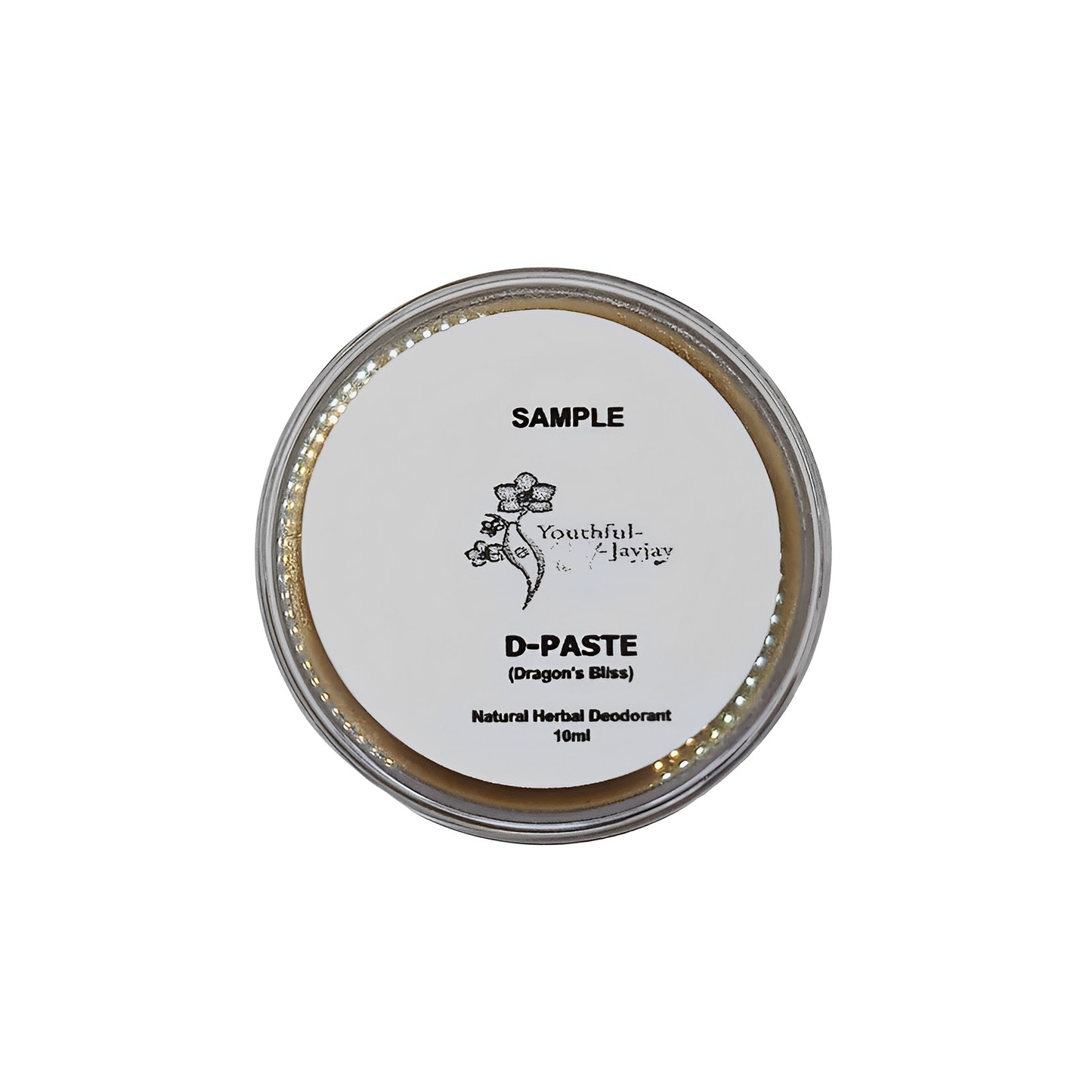 D-PASTE: Caramel Vanilla - Natural Organic Herbal Deodorant, 10ml Sample