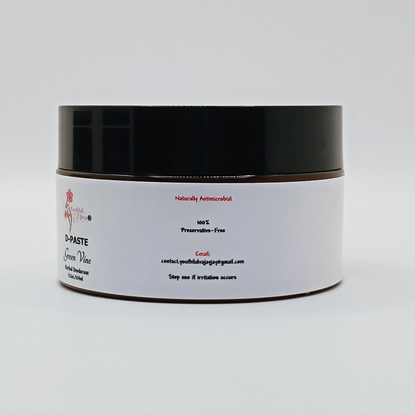 D-PASTE: Green Vine - Natural Organic Herbal Deodorant, FOR HIM 4 oz.