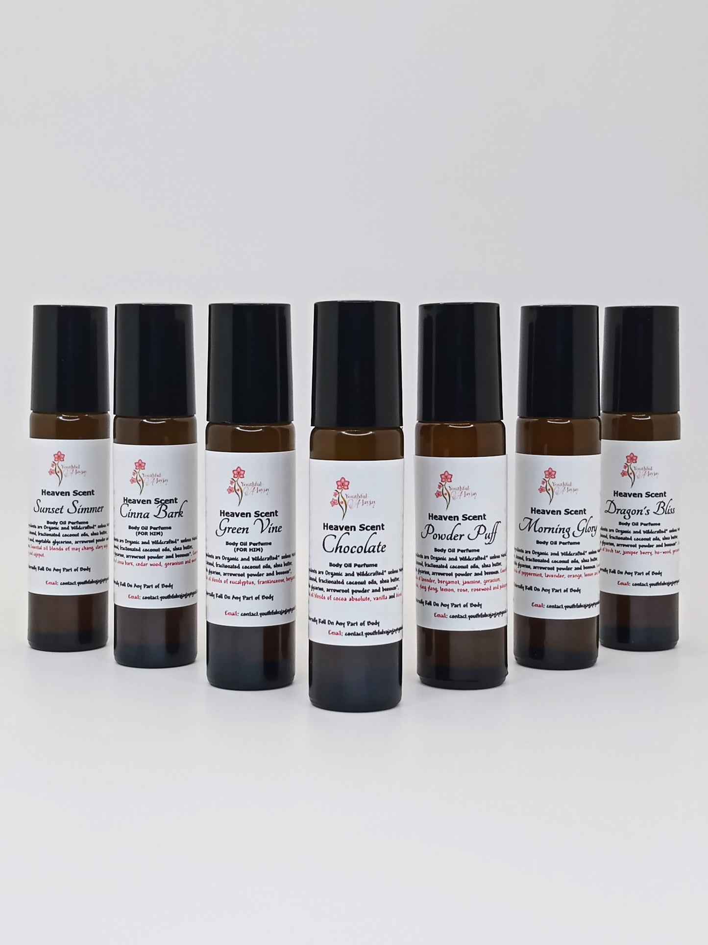 HEAVEN SCENT: Caramel Vanilla Organic Body Oil Perfume, 10ml
