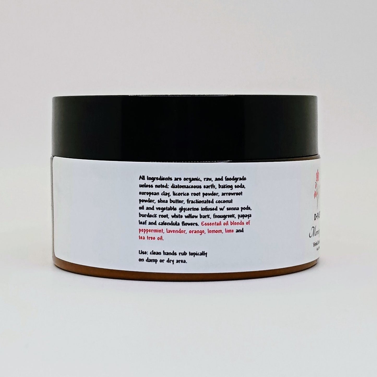 D-PASTE: Morning Glory- Natural Organic Herbal Deodorant, 4 oz.