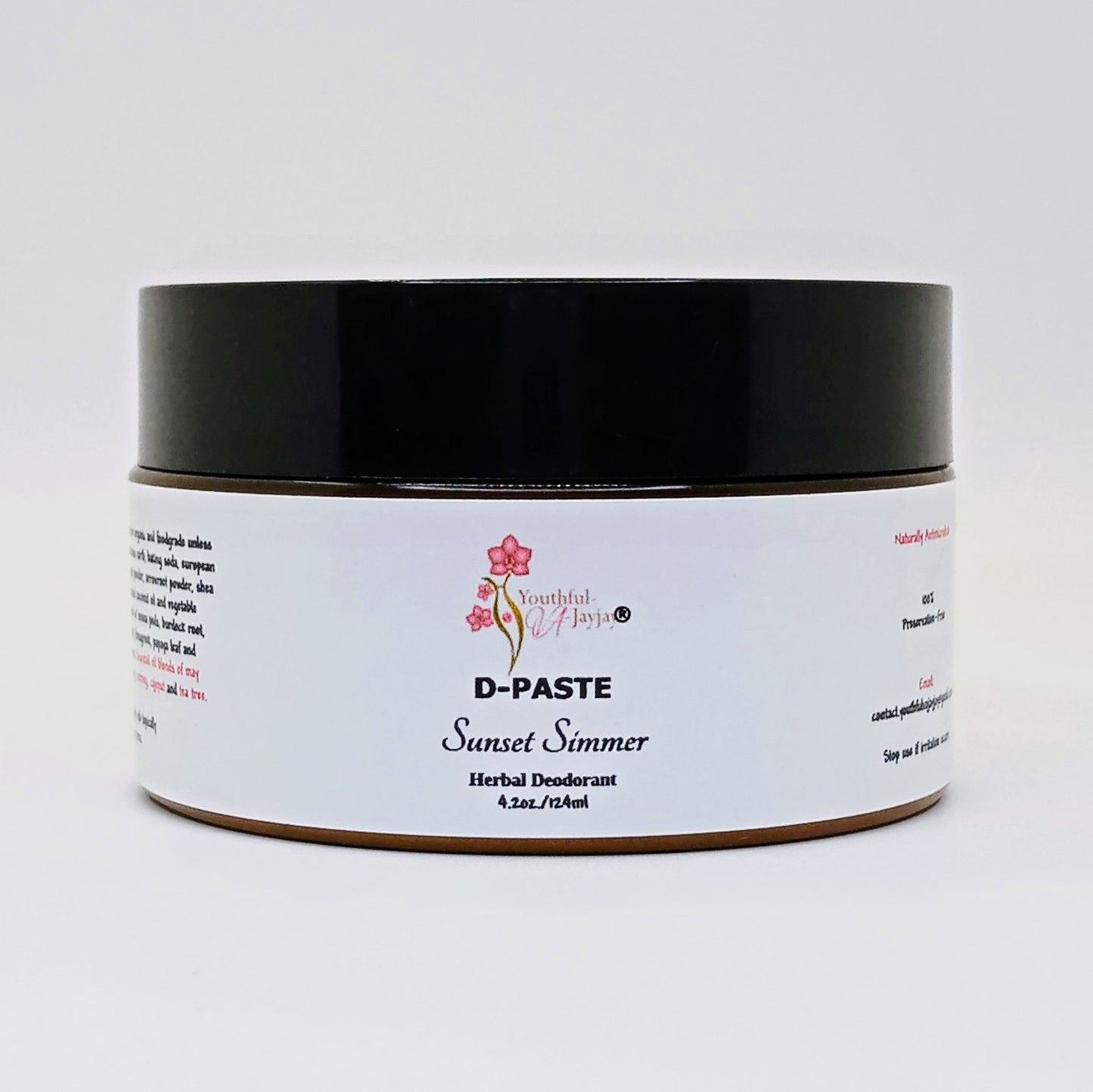 D-PASTE:  Sunset Simmer- Natural Organic Herbal Deodorant, 4 oz.
