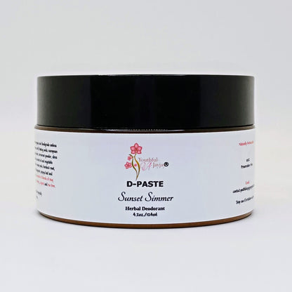 D-PASTE:  Sunset Simmer- Natural Organic Herbal Deodorant, 4 oz.
