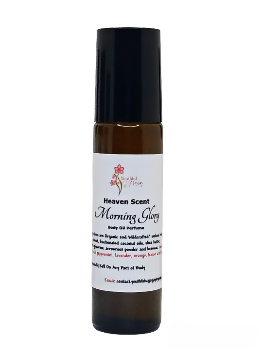 HEAVEN SCENT: Morning Glory Organic Body Oil Perfume, 10ml