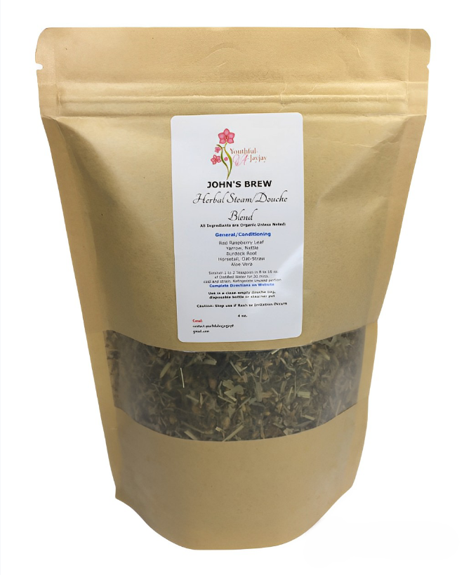 JOHN'S BREW- Organic Herbal Douche/Steam Blend: For Him, Handcrafted, General Conditioning 4oz.