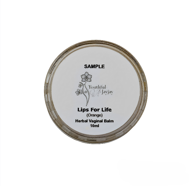 LIPS FOR LIFE: Organic Herbal Vaginal Balm, #2, Orange, Sample 10ml