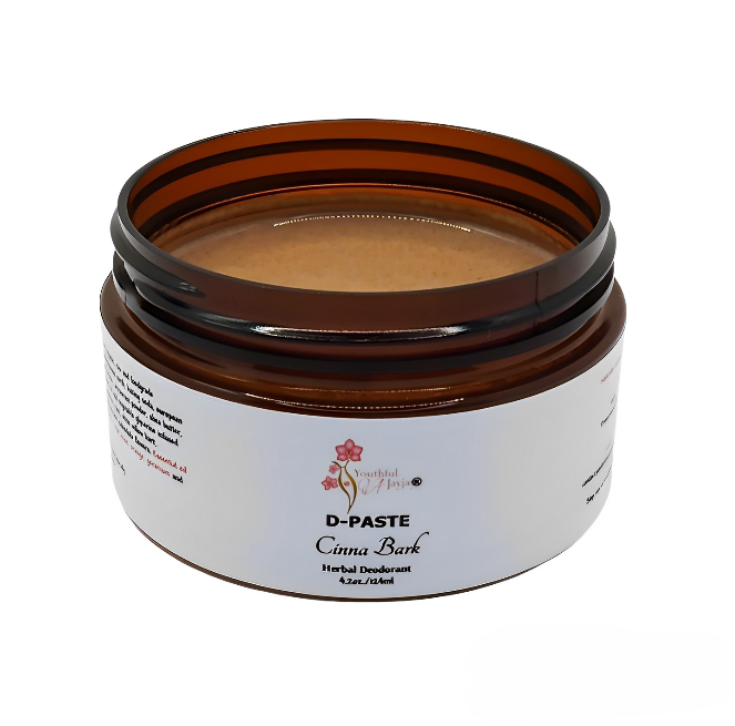 D-PASTE: Cinna Bark - Natural Organic Herbal Deodorant Paste, FOR HIM 4 oz.