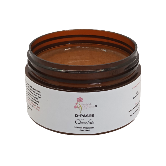 D-PASTE: Chocolate - Natural Organic Herbal Deodorant Paste, 4 oz.