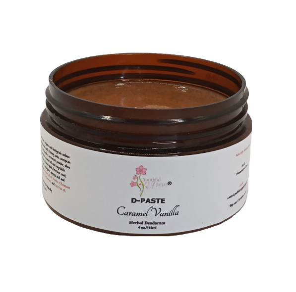 D-PASTE: Caramel Vanilla - Natural Organic Herbal Deodorant Paste, 4 oz.