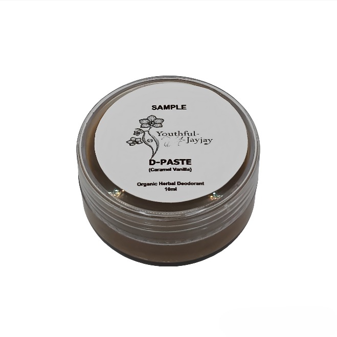 D-PASTE: Caramel Vanilla - Natural Organic Herbal Deodorant, 10ml Sample