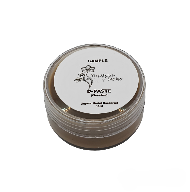 D-PASTE: Chocolate- Natural Organic Herbal Deodorant, 10ml Sample