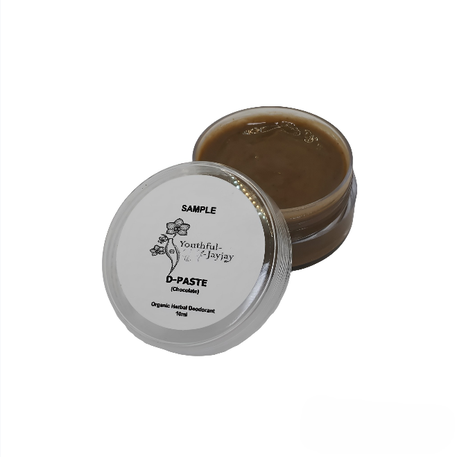 D-PASTE: Chocolate- Natural Organic Herbal Deodorant, 10ml Sample