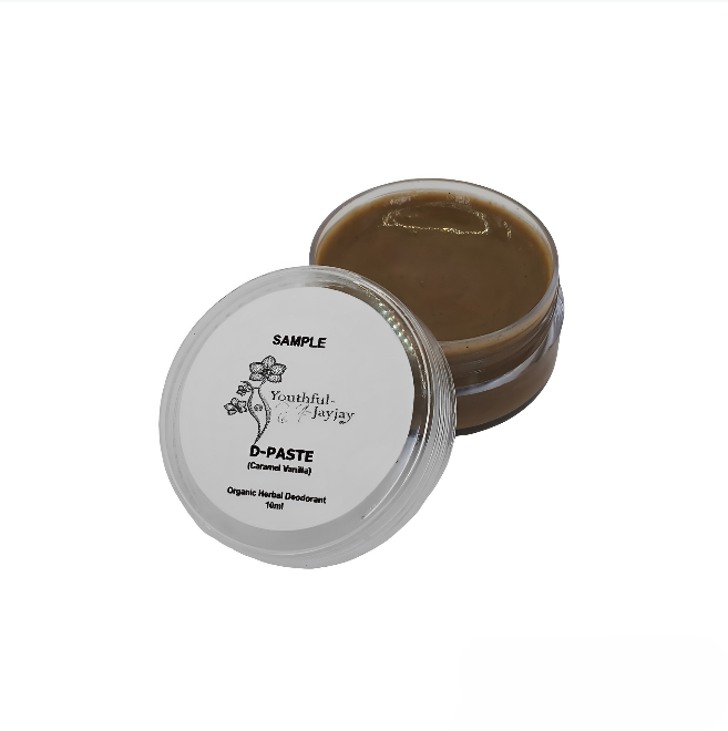 D-PASTE: Caramel Vanilla - Natural Organic Herbal Deodorant, 10ml Sample