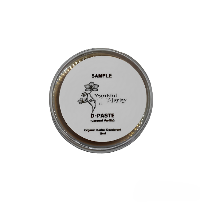 D-PASTE: Caramel Vanilla - Natural Organic Herbal Deodorant, 10ml Sample