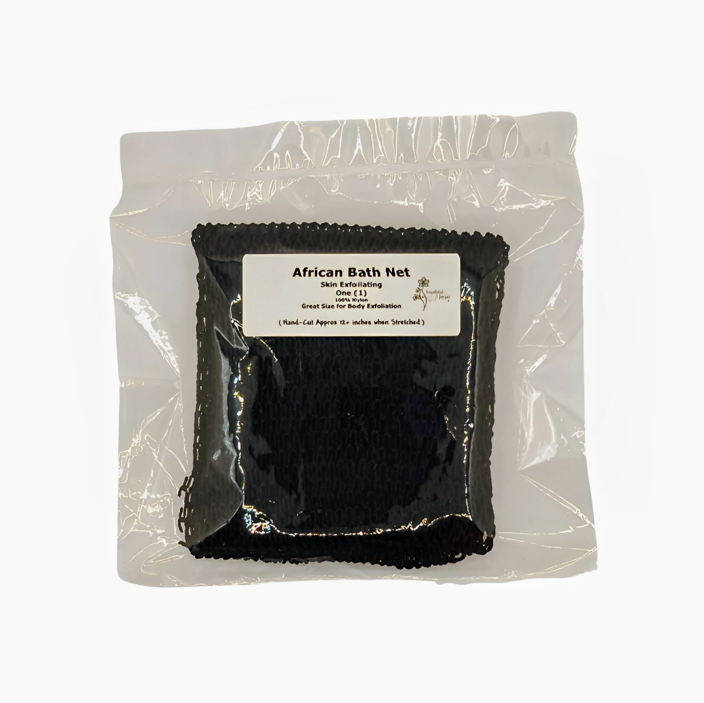 B & W: Bunny Ears Teddy and African Bath Net Bundle