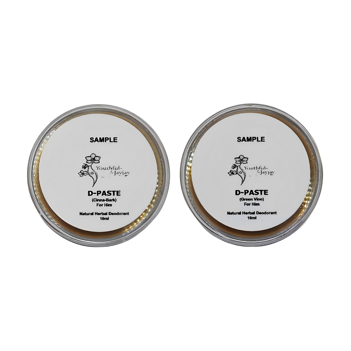 D-PASTE: Green Vine- Natural Organic Herbal Deodorant Paste, FOR HIM 10ml Sample