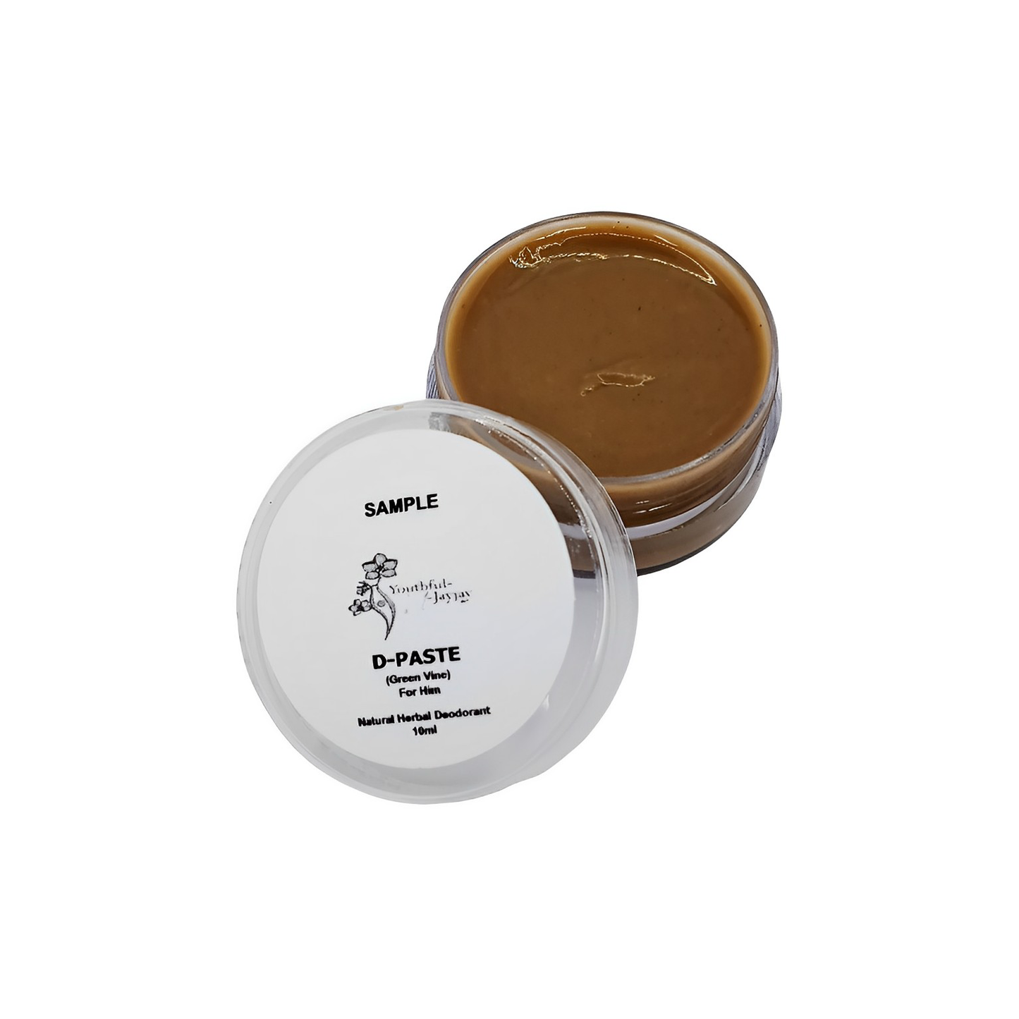 D-PASTE: Green Vine- Natural Organic Herbal Deodorant Paste, FOR HIM 10ml Sample