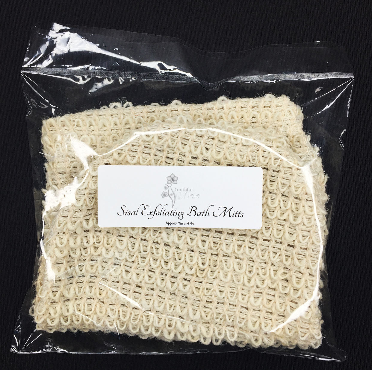 All Natural Sisal Exfoliating Bath Mitt for Body Polish and Body Wash - Image #3