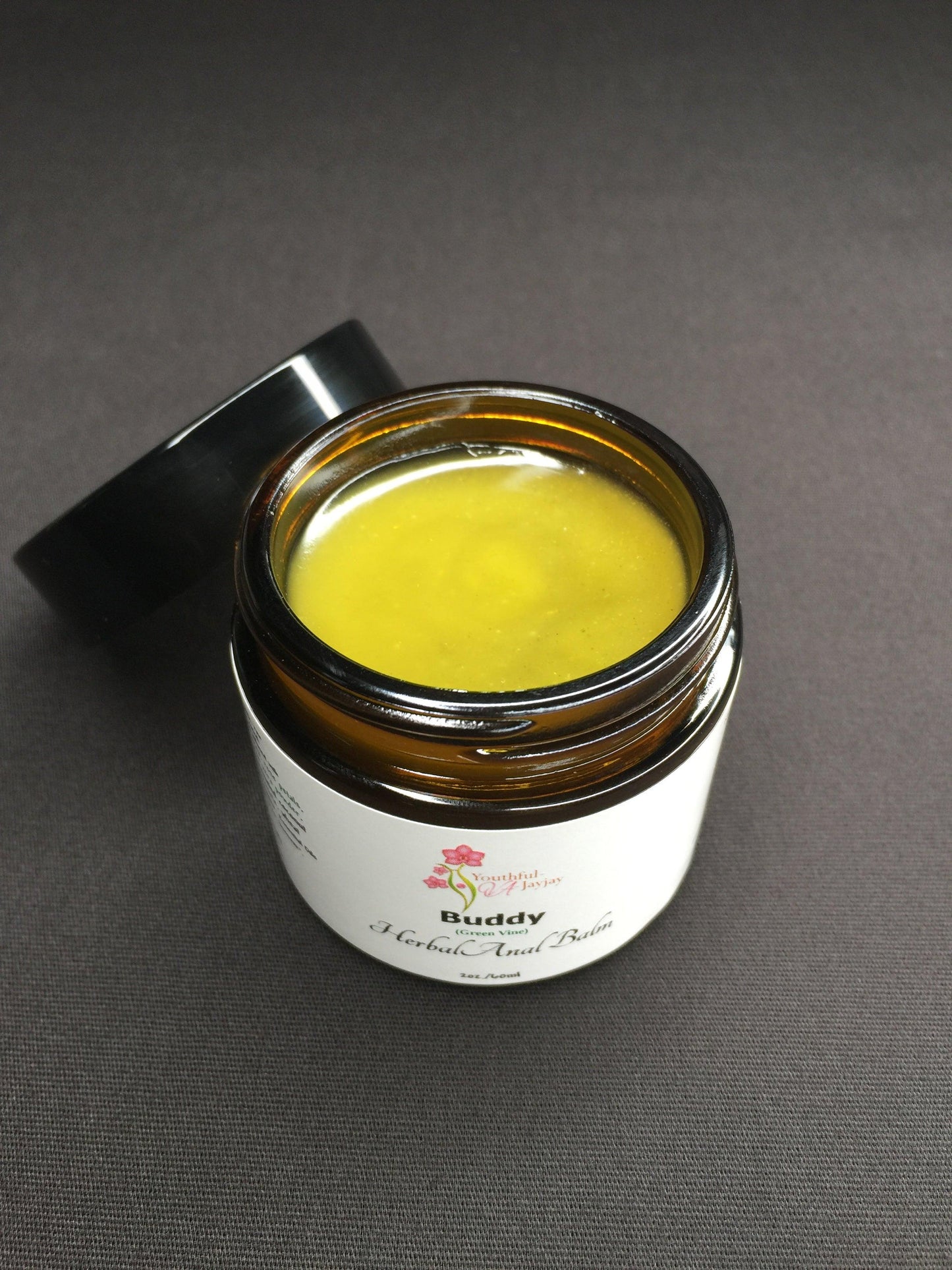 BUDDY: Organic Herbal Anal Balm, Antimicrobial, Green Vine- For Him, 2oz. - Image #3