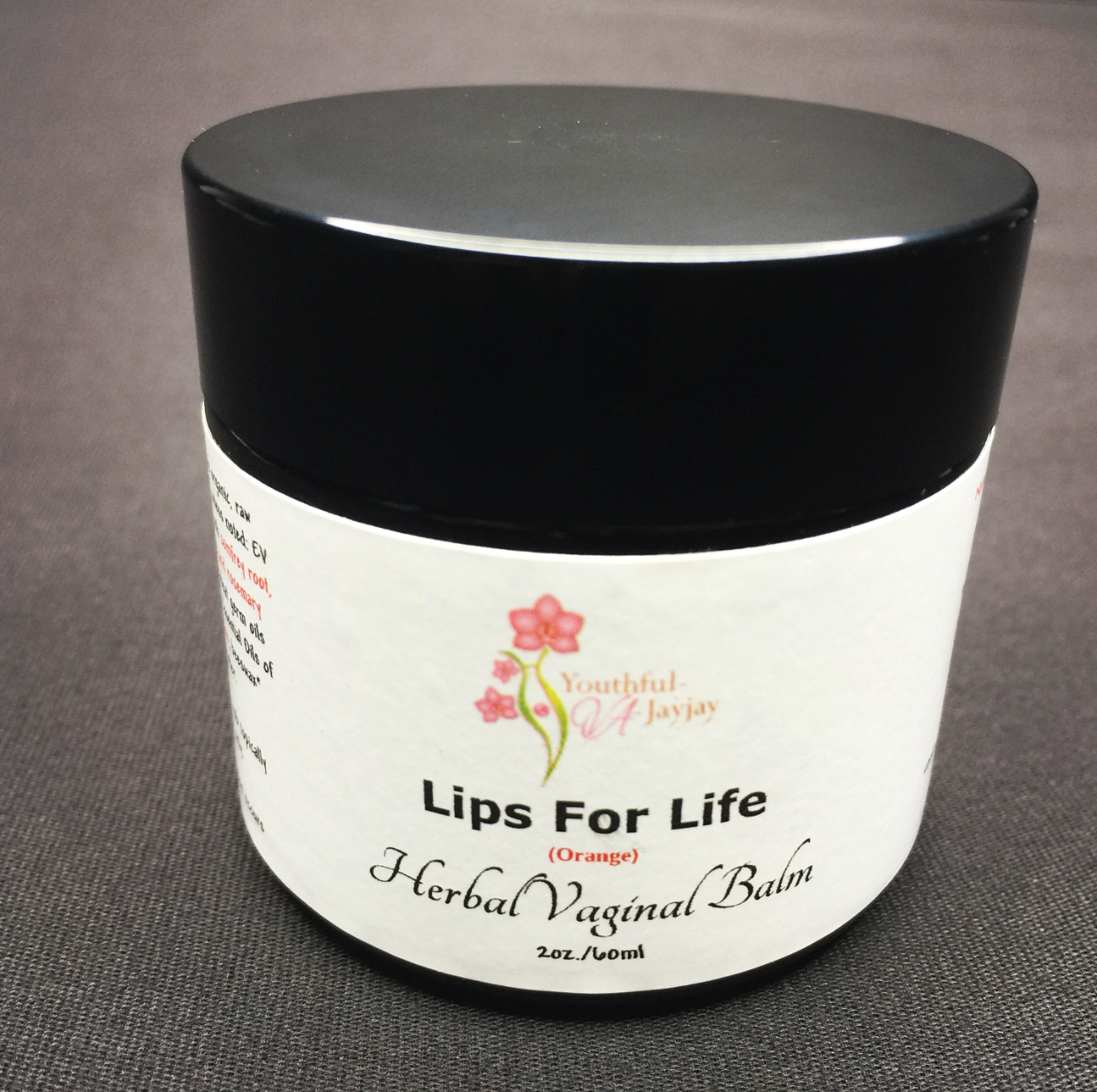 LIPS FOR LIFE: Organic Herbal Vaginal Balm, #2, Orange, 2oz.