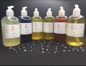 NOURISH: Morning Glory Organic Body Wash, Handcrafted, Antibacterial, 12oz.