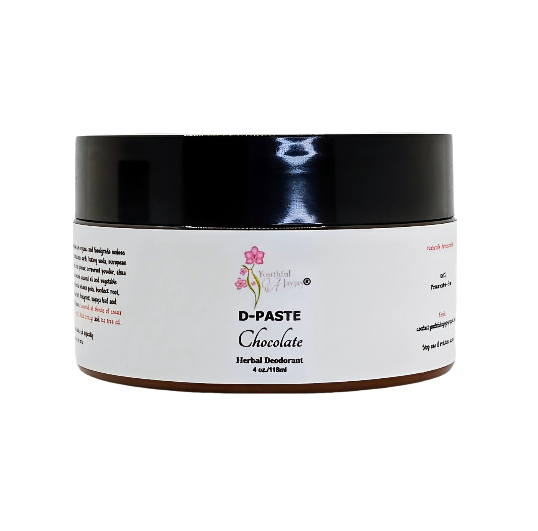 D-PASTE:  Chocolate - Natural Organic Herbal Deodorant Paste, 4 oz.