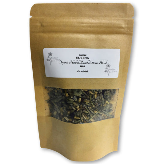 EL's Brew: Organic Herbal Steam/Douche Blend Sample Size, MILD 1/2oz.