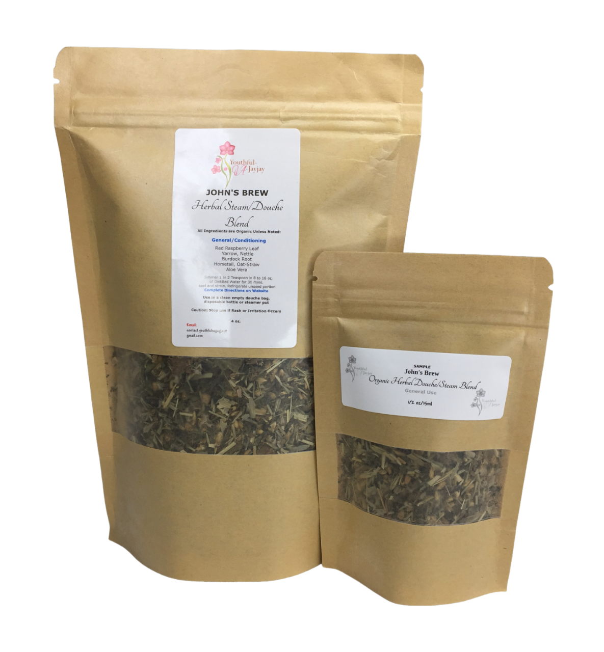 JOHN'S BREW- Organic Herbal Douche/Steam Blend: For Him, Handcrafted, General Conditioning 4oz.