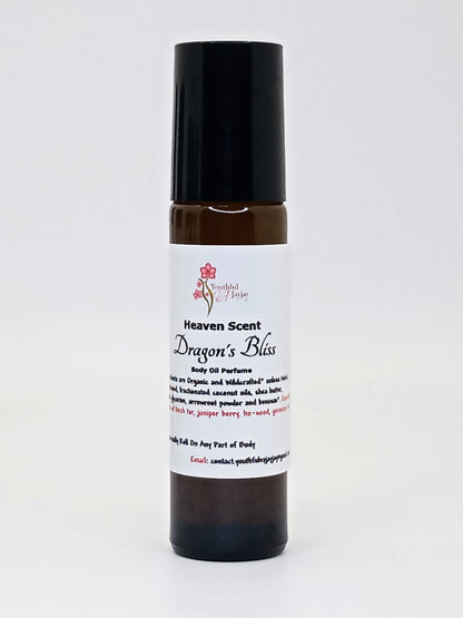 HEAVEN SCENT: Cinna Bark Organic Body Oil Perfume, FOR HIM 10ml