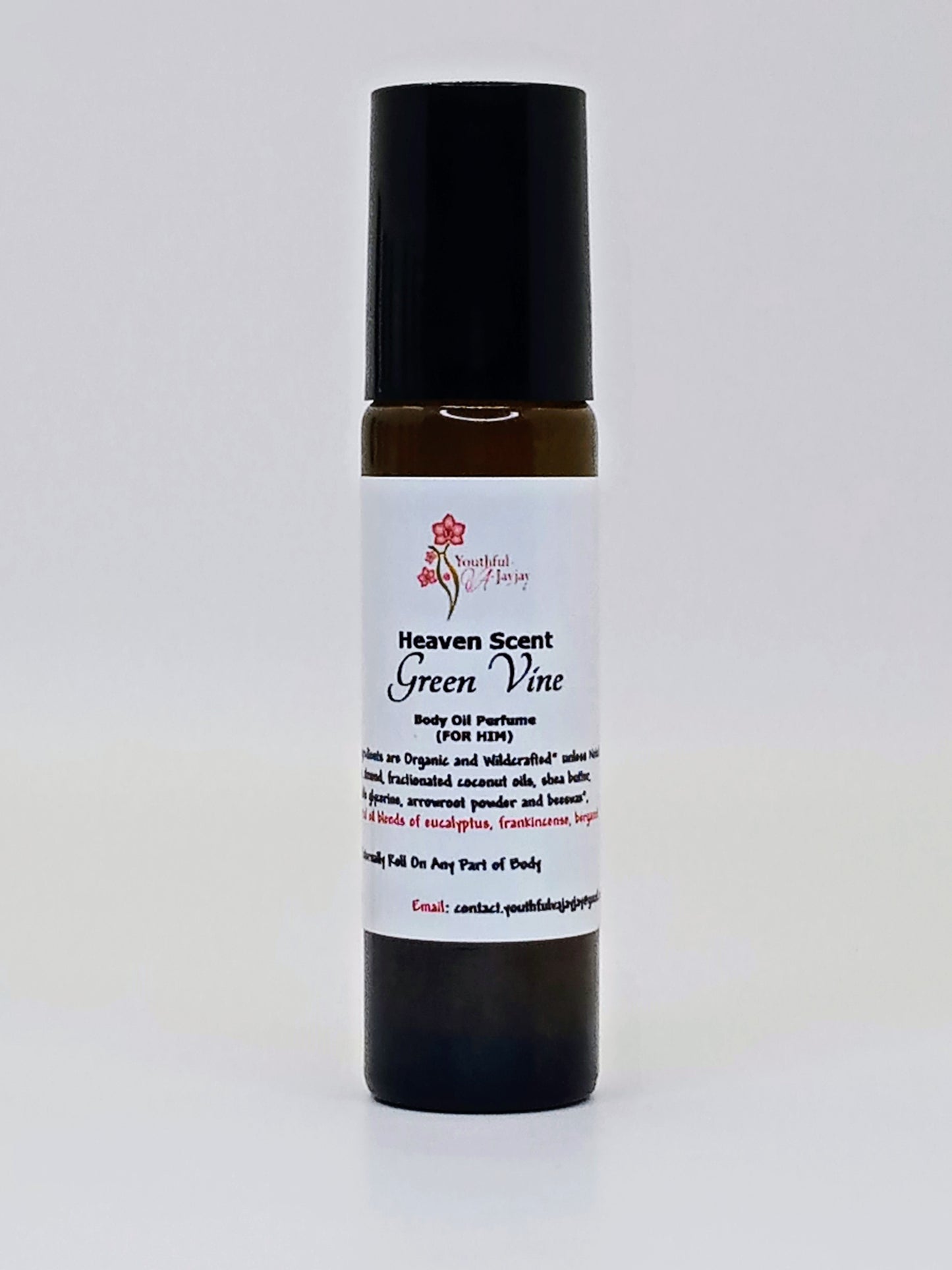 HEAVEN SCENT: Powder Puff Organic Body Oil Perfume, 10ml