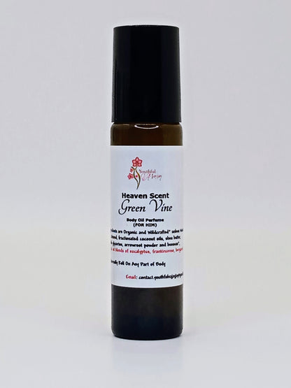 HEAVEN SCENT: Powder Puff Organic Body Oil Perfume, 10ml