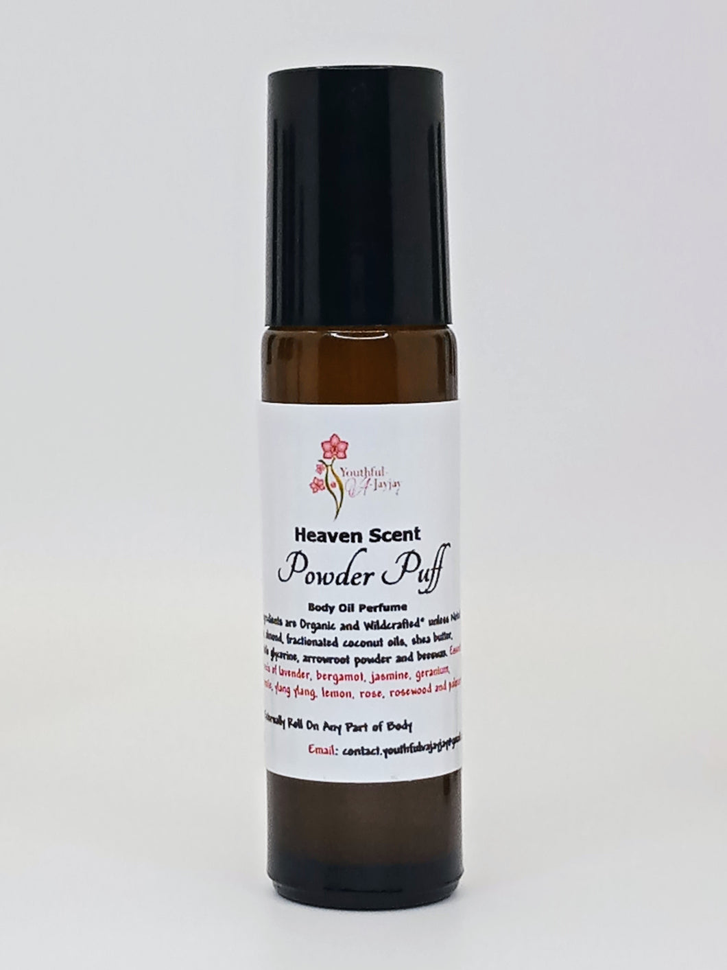 HEAVEN SCENT: Powder Puff - Organic Body Oil Perfume, 10ml