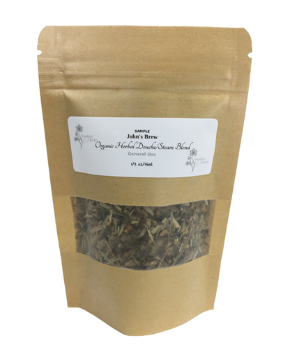 JOHN'S BREW- Organic Herbal Douche/Steam Blend: For Him, Handcrafted, General Conditioning 4oz.