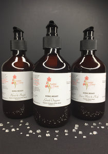 KING BEAST: Blend & Bright Organic Brightening Body Wash, Antibacterial, 10 oz