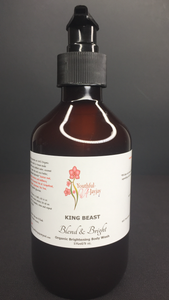 KING BEAST: Blend & Bright Organic Brightening Body Wash, Antibacterial, 10 oz