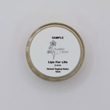 Load image into Gallery viewer, LIPS FOR LIFE: Organic Herbal Vaginal Balm, Antimicrobial, #1, Lime, Sample 10ml
