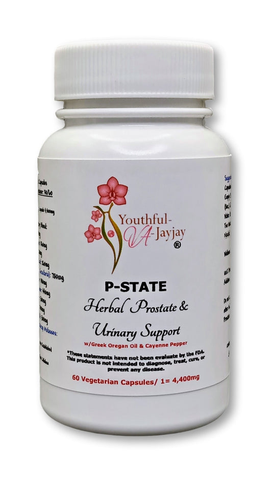 P-STATE: Herbal Prostate & Urinary Support FOR HIM, 60 V-Caps 4,900mg