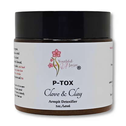 P-TOX: Clove and Clay Armpit Detoxifier, Unisex 1.5 oz.