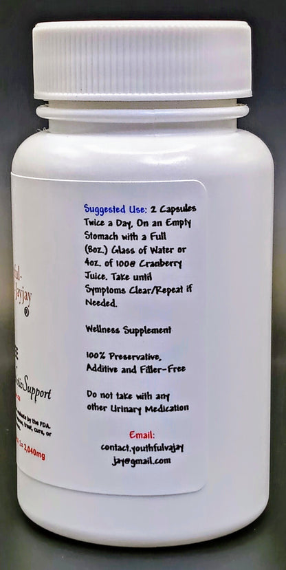 P-FREE: Organic Herbal Urinary w/ Prebiotic Support, 60 V-Caps- 2,040mg