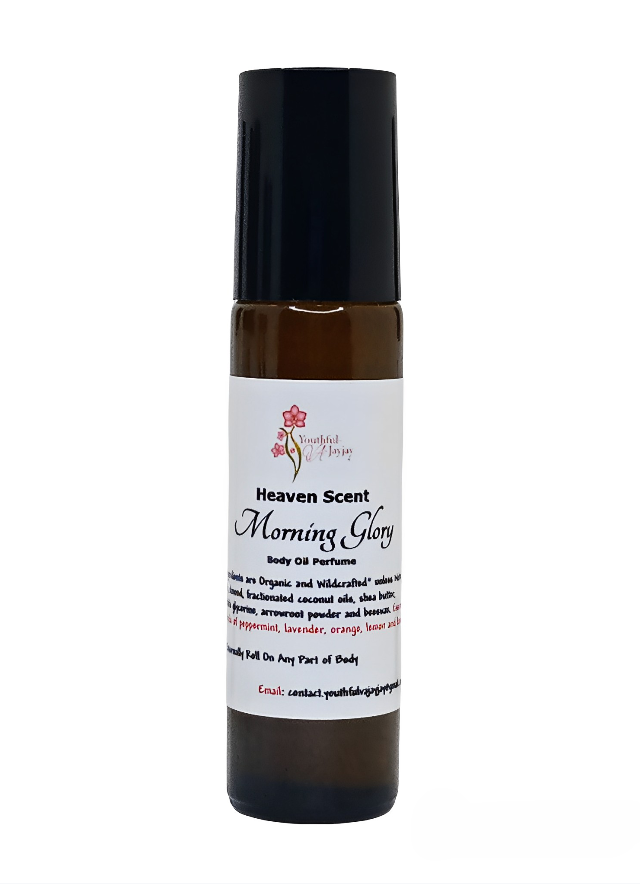 HEAVEN SCENT: Morning Glory Organic Body Oil Perfume, 10ml